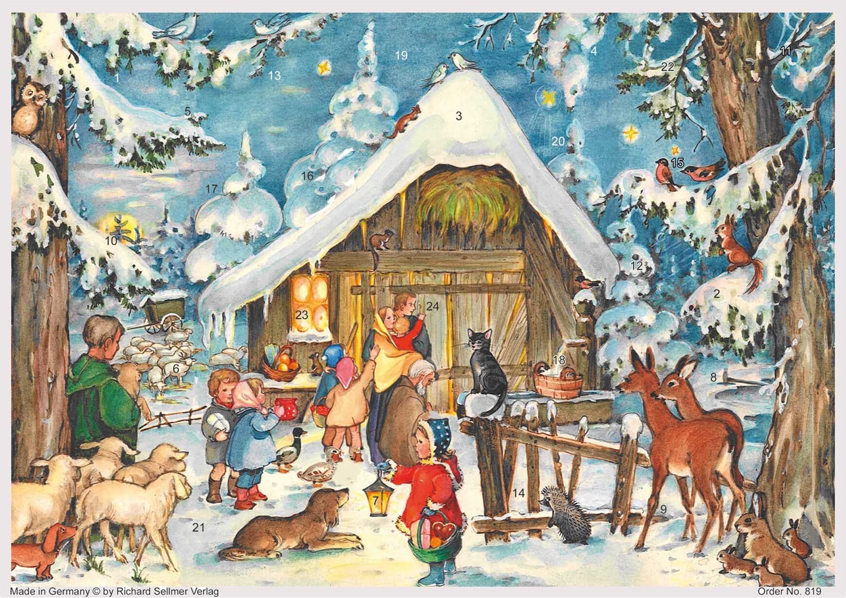 Wir warten vor dem Stall