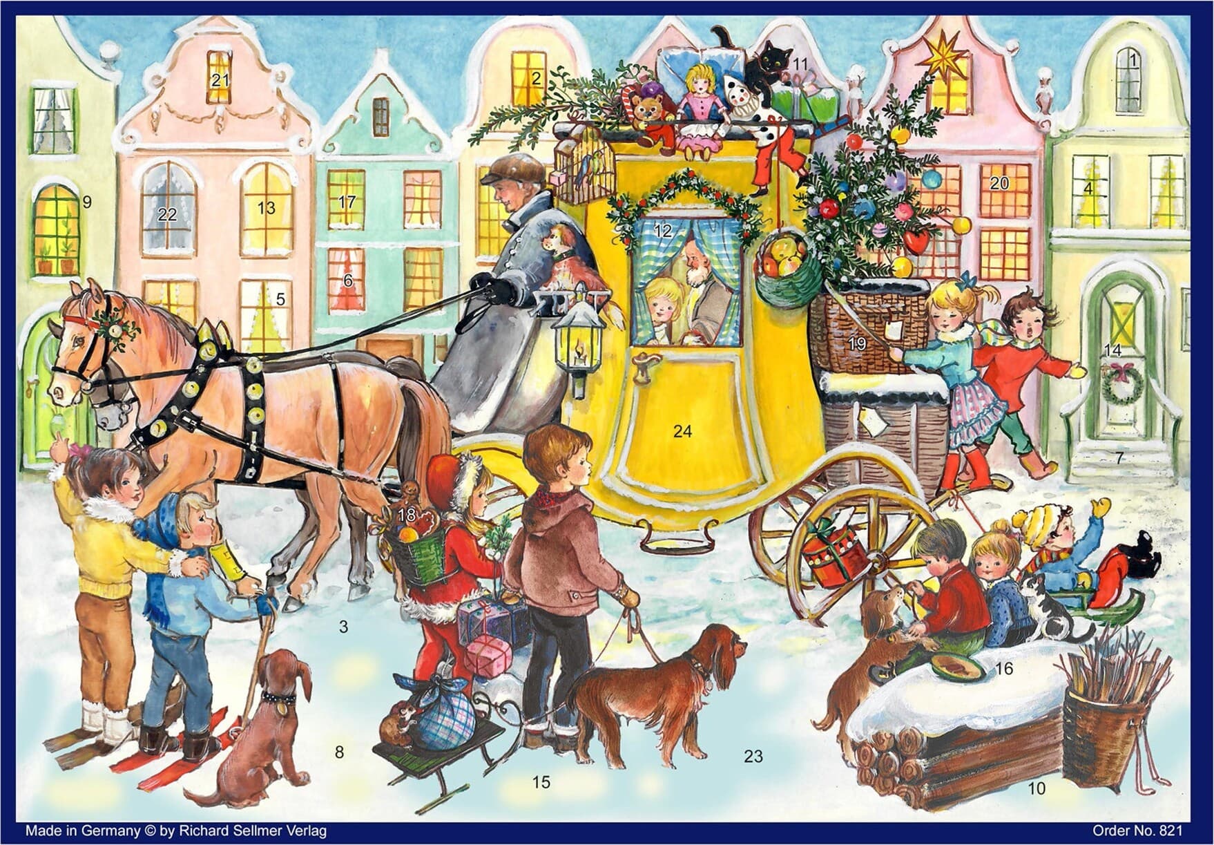 Postkutsche mit Geschenken