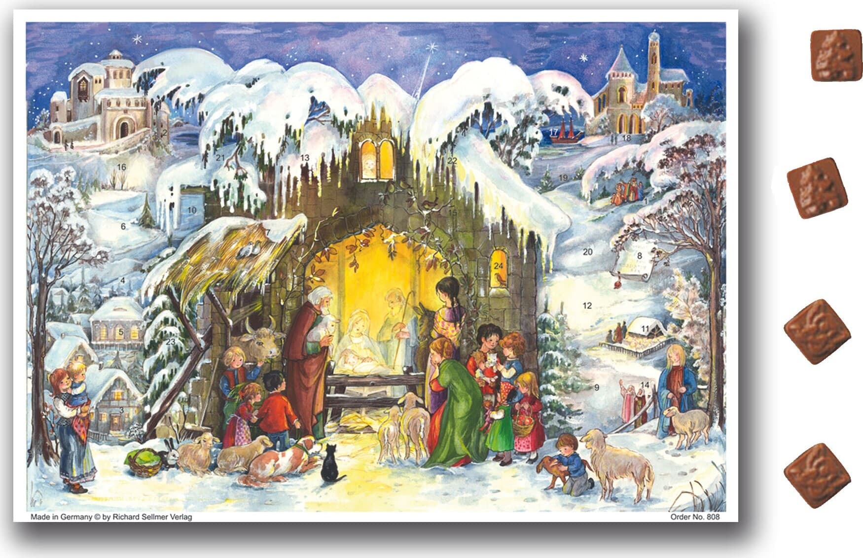 Schokolade an der Krippe